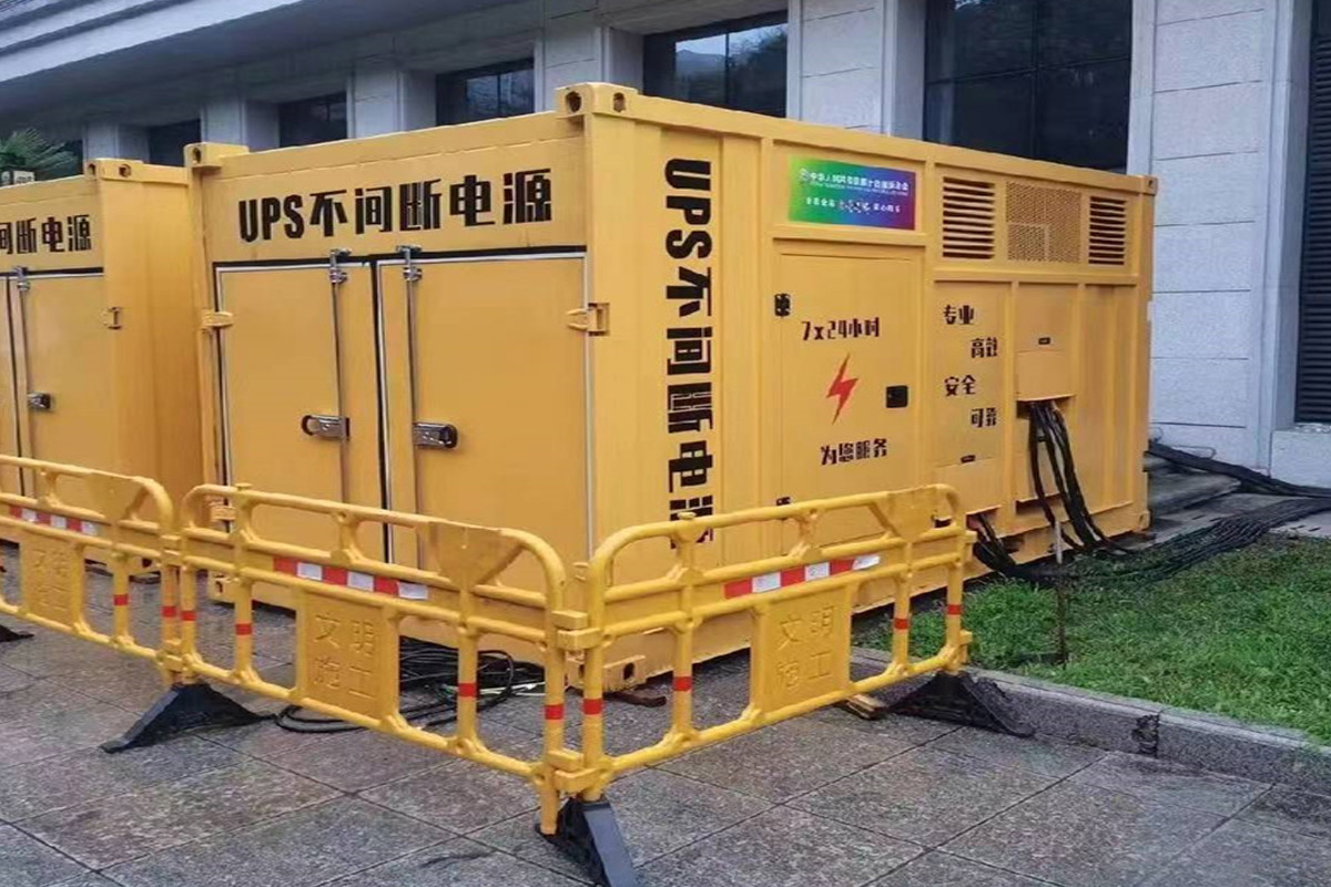 金川发电机租赁施工现场